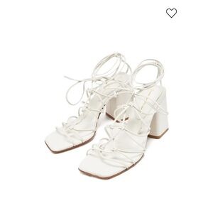 Gianvito Rossi White Strappy Heels